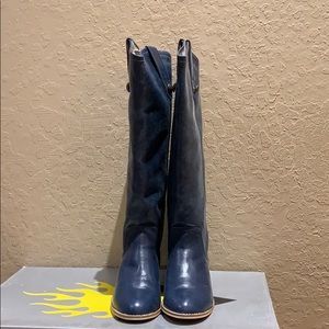 Navy Riding Boots